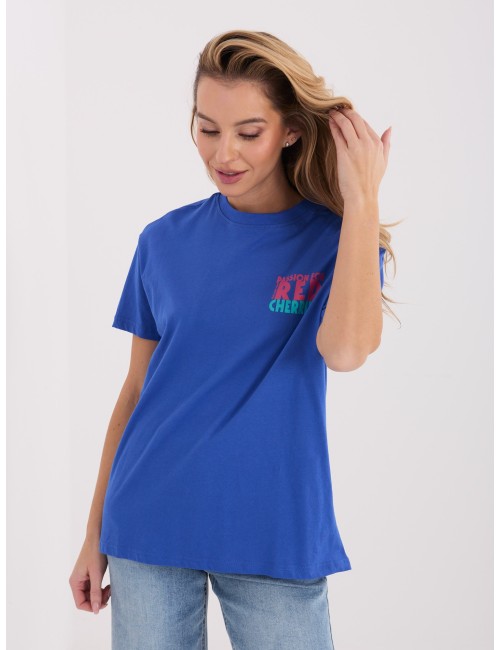T-shirt-D12022AH02645W-biało-żółty