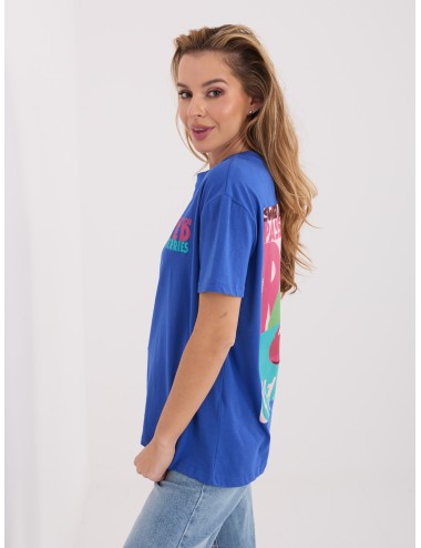 T-shirt-D12022AH02645W-biało-żółty