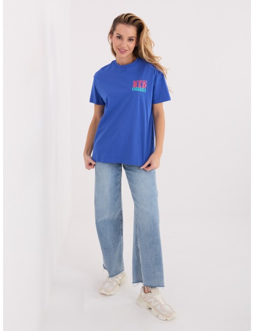 T-shirt-D12022AH02645W-biało-żółty