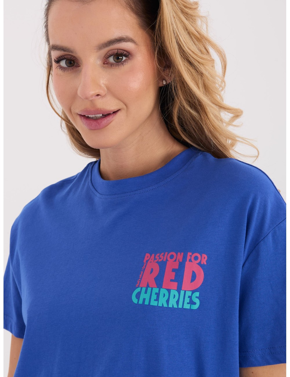 T-shirt-D12022AH02645W-biało-żółty