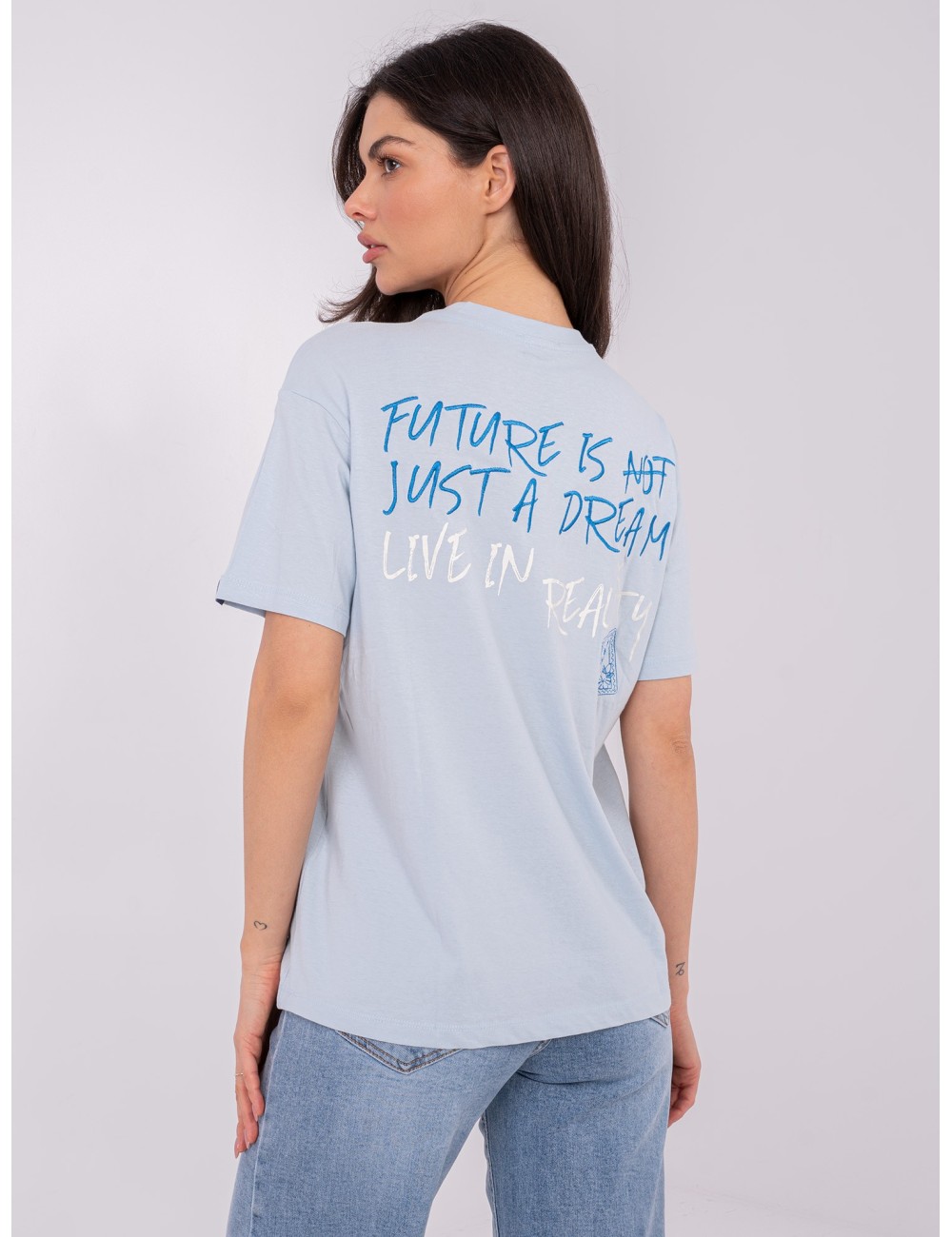 T-shirt-D12022M02842A-jasny różowy