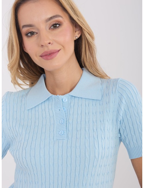 Sweter-PM-SW-CV6679.32-ciemny brązowy