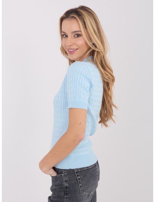 Sweter-PM-SW-CV6679.32-ciemny brązowy