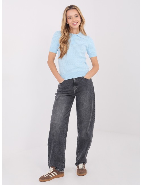 Sweter-PM-SW-CV6679.32-ciemny brązowy