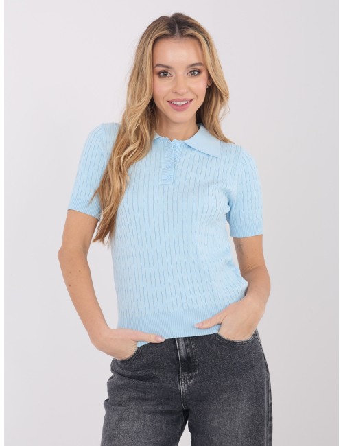 Sweter-PM-SW-CV6679.32-ciemny brązowy