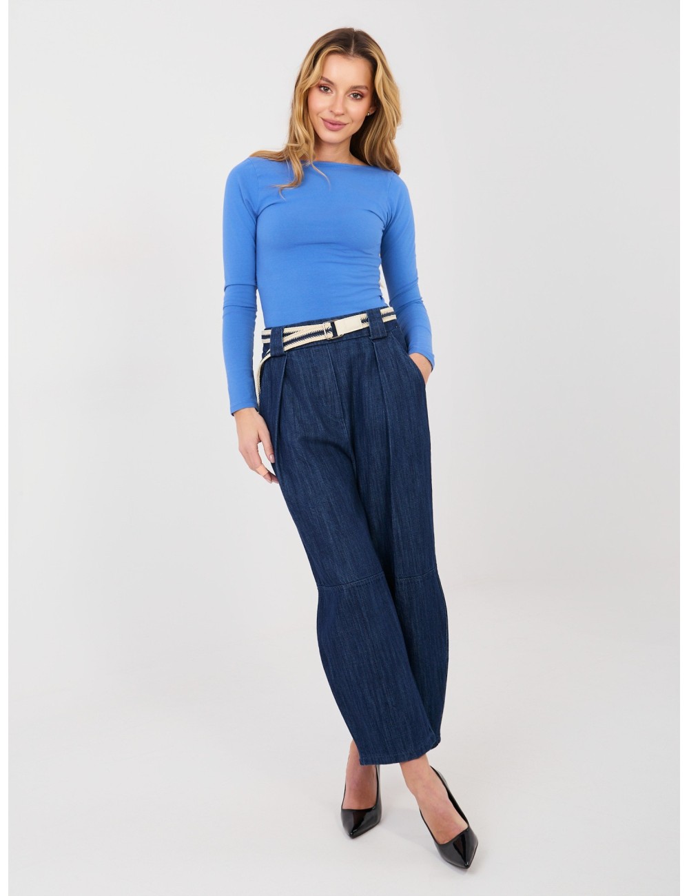 Spodnie jeans-IT-SP-FL9929.17P-niebieski