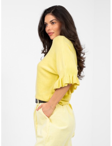 Sweter-IT-SW-99244.98-ciemny żółty