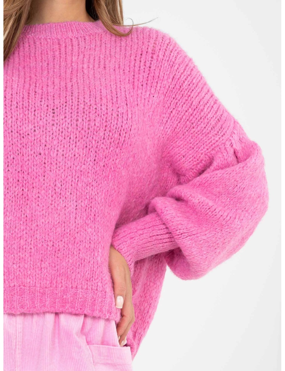 Sweter-MI-SW-0302.18-jasny żółty