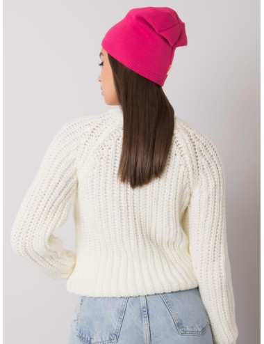 Beżowa melanżowa czapka typu beanie RUE PARIS