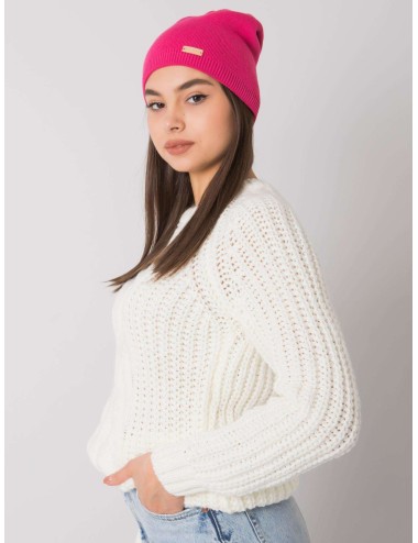 Beżowa melanżowa czapka typu beanie RUE PARIS