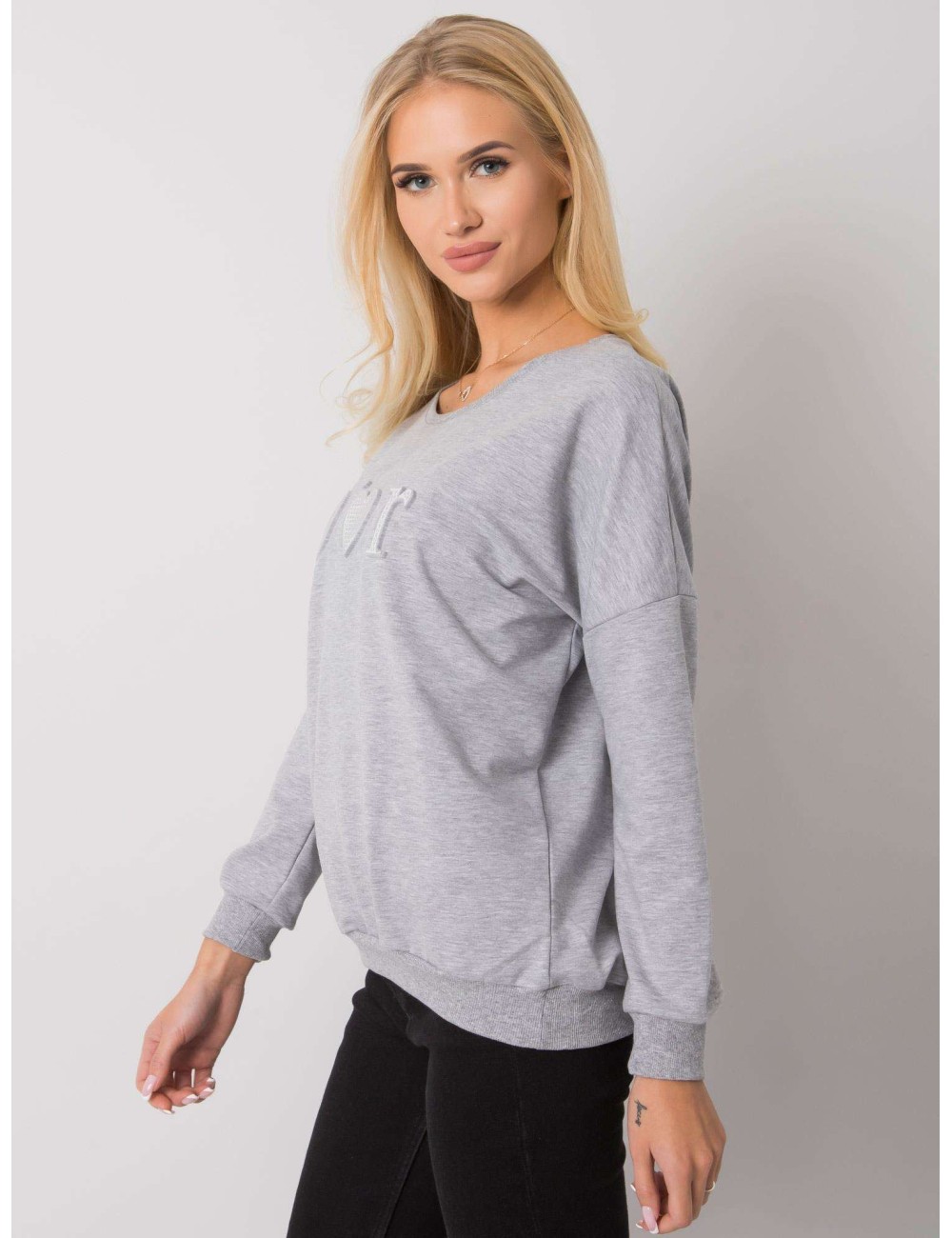 Khaki damska bluza bez kaptura