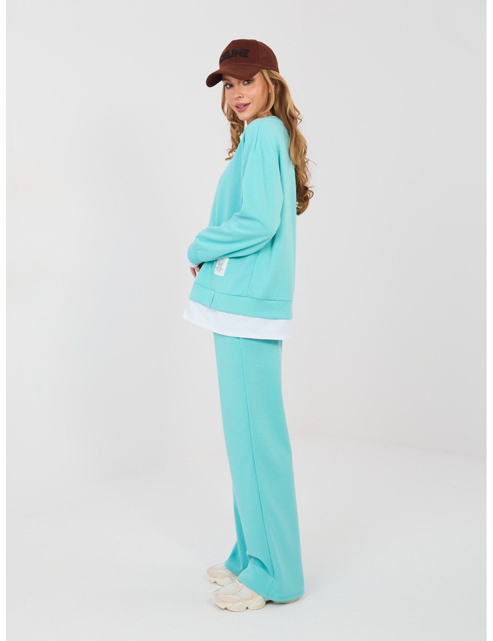 Spodnie dresowe-IT-DR-22230.92-jasny żółty