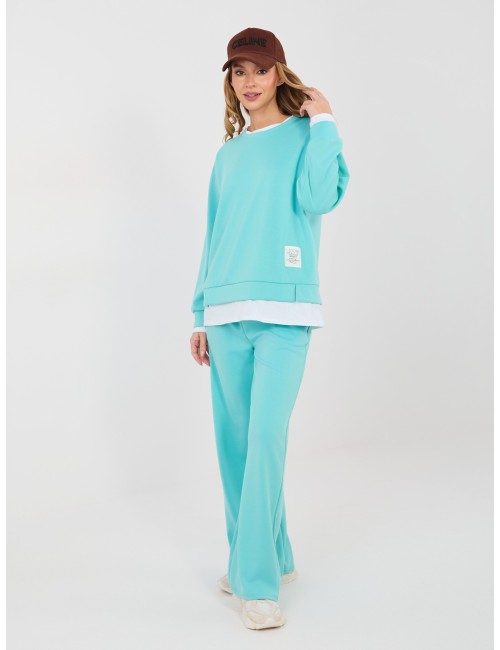 Spodnie dresowe-IT-DR-22230.92-jasny żółty