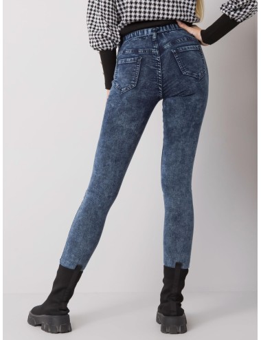 Szare jeansy slim fit z paskiem
