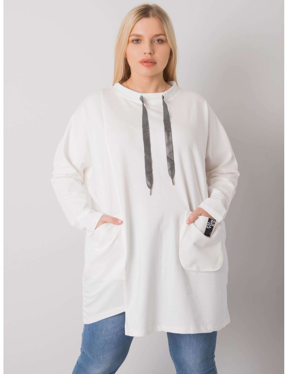 Tunika plus size z kieszeniami