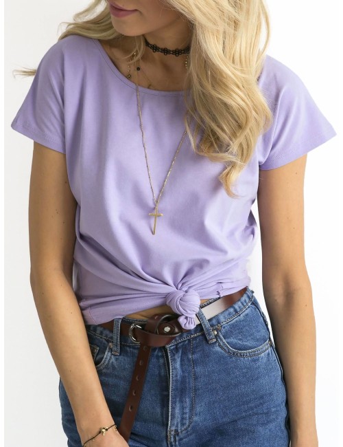 Fioletowy t-shirt Circle