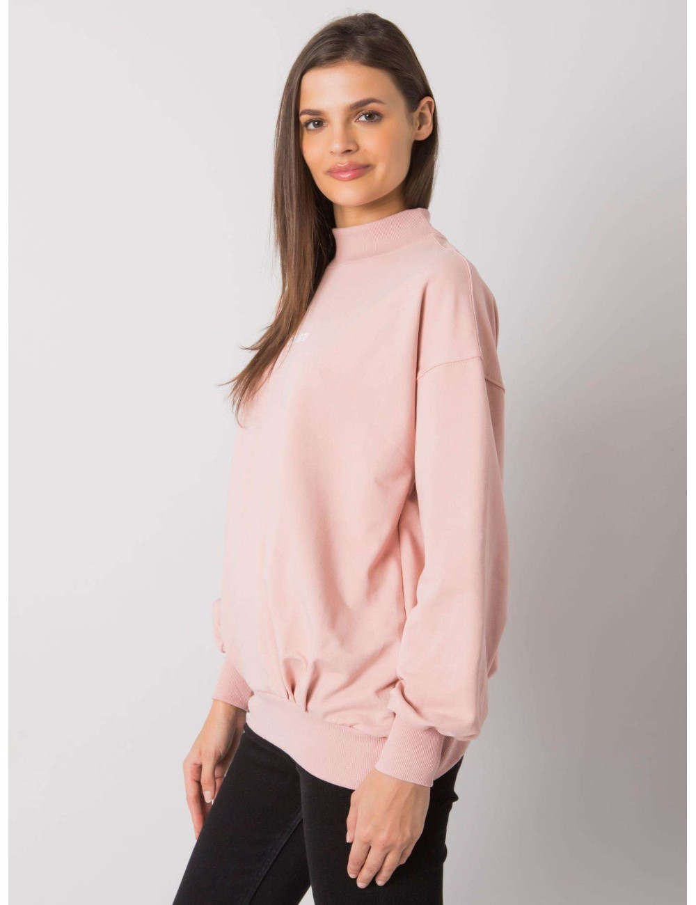 RUE PARIS Czarna damska bluza bez kaptura