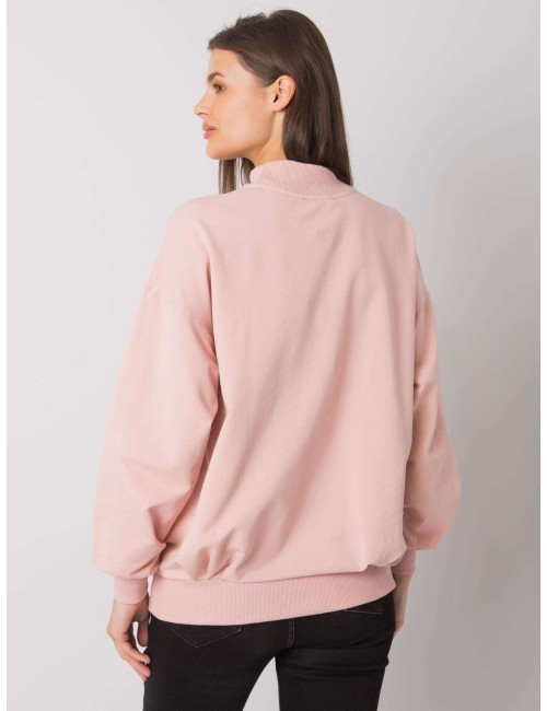 RUE PARIS Czarna damska bluza bez kaptura