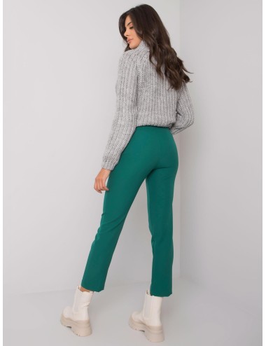Zielone damskie eleganckie spodnie