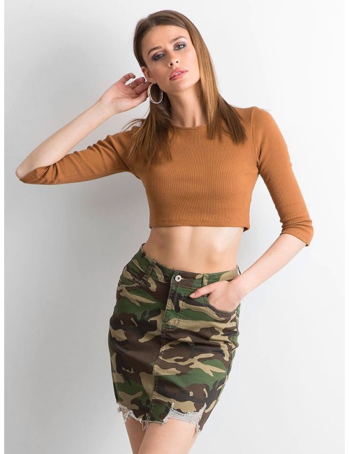 Spódnica w militarne wzory
