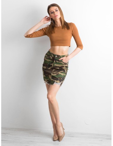 Spódnica w militarne wzory
