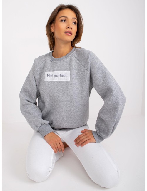 Dresowa bluza bez kaptura z napisem Tracy