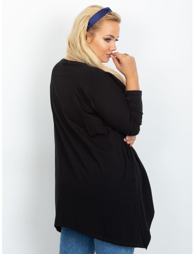 Tunika granatowa plus size