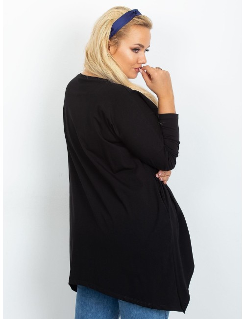 Tunika granatowa plus size
