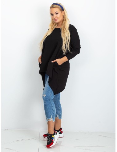 Tunika granatowa plus size