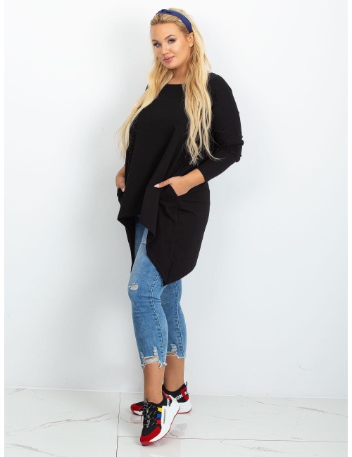 Tunika granatowa plus size