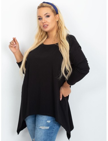 Tunika granatowa plus size