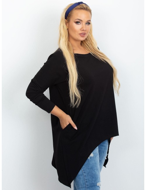 Tunika granatowa plus size