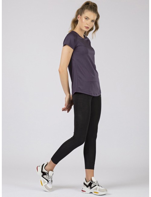 Damski sportowy t-shirt fioletowy TOMMY LIFE