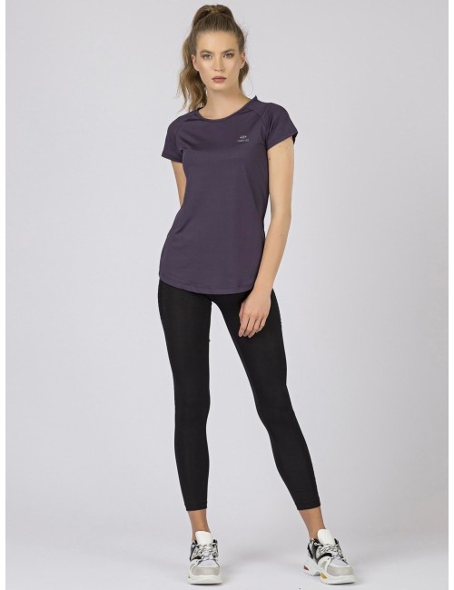 Damski sportowy t-shirt fioletowy TOMMY LIFE