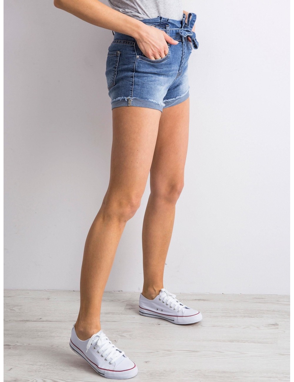 Szorty jeansowe high waist