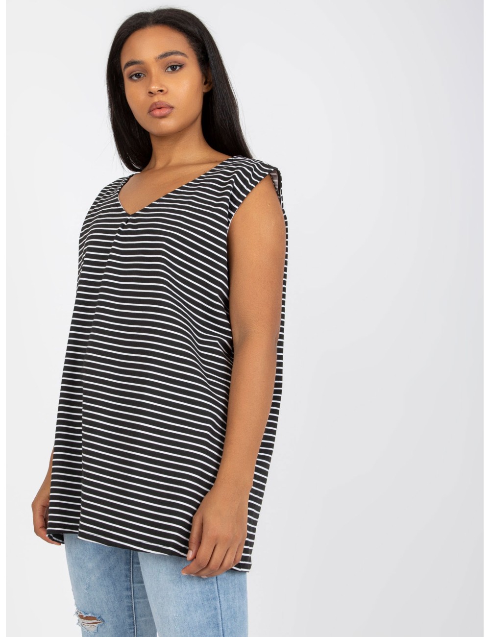 Top plus size bawełniany