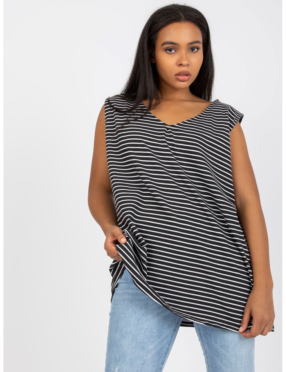 Top plus size bawełniany