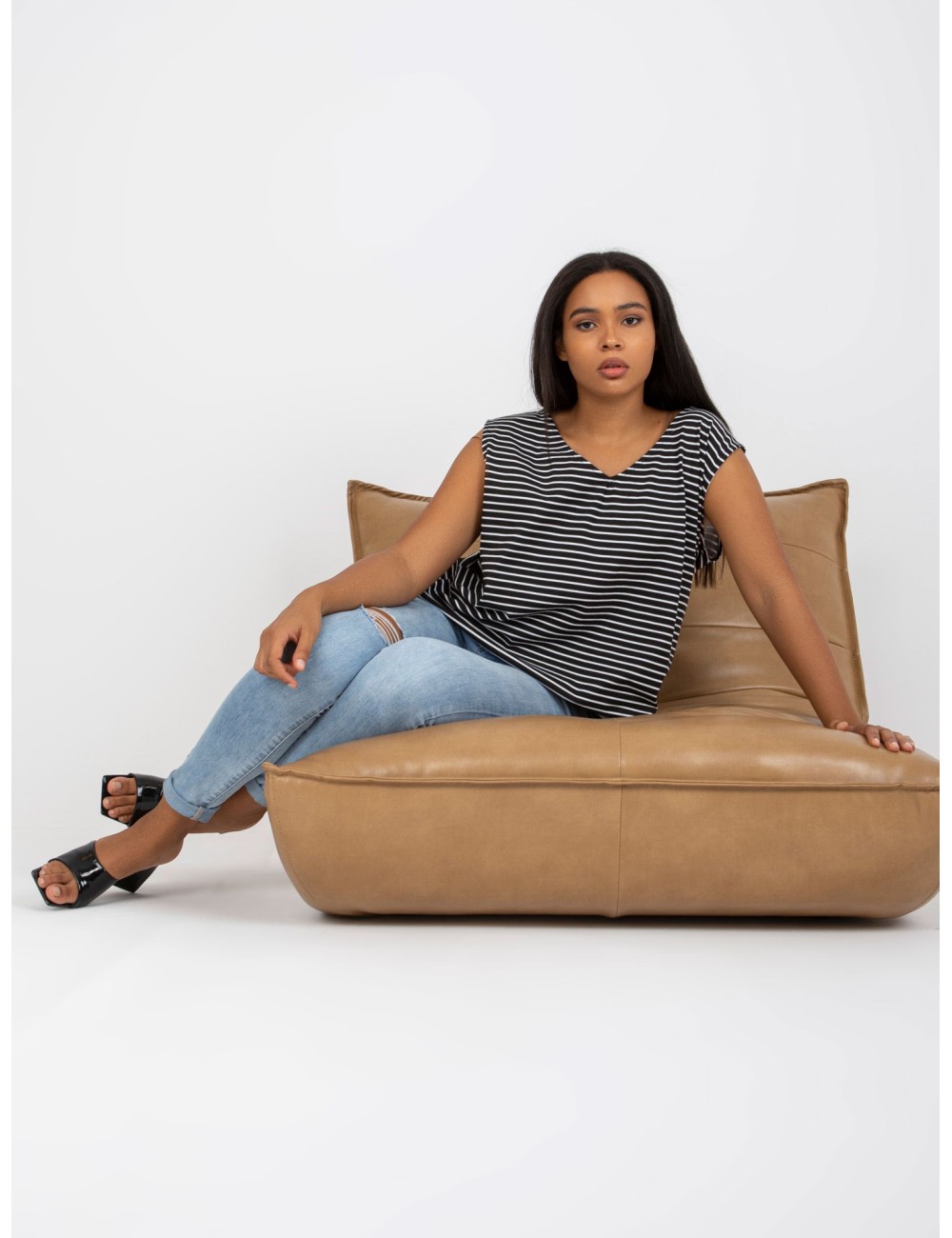 Top plus size bawełniany