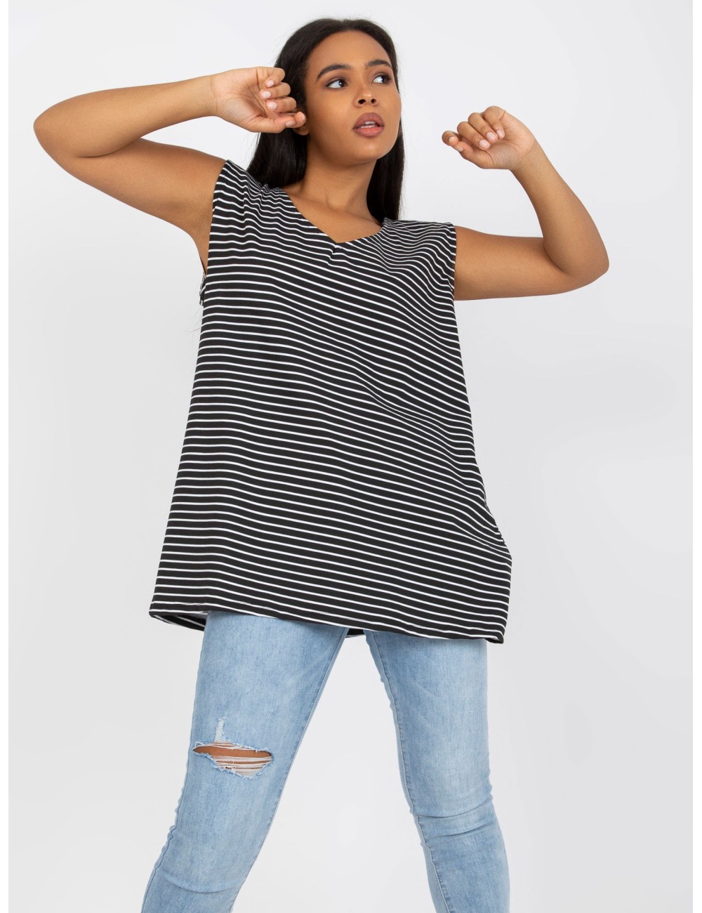 Top plus size bawełniany
