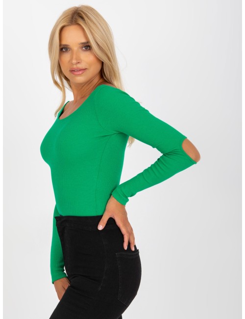 Dopasowana bluzka basic w prążki RUE PARIS