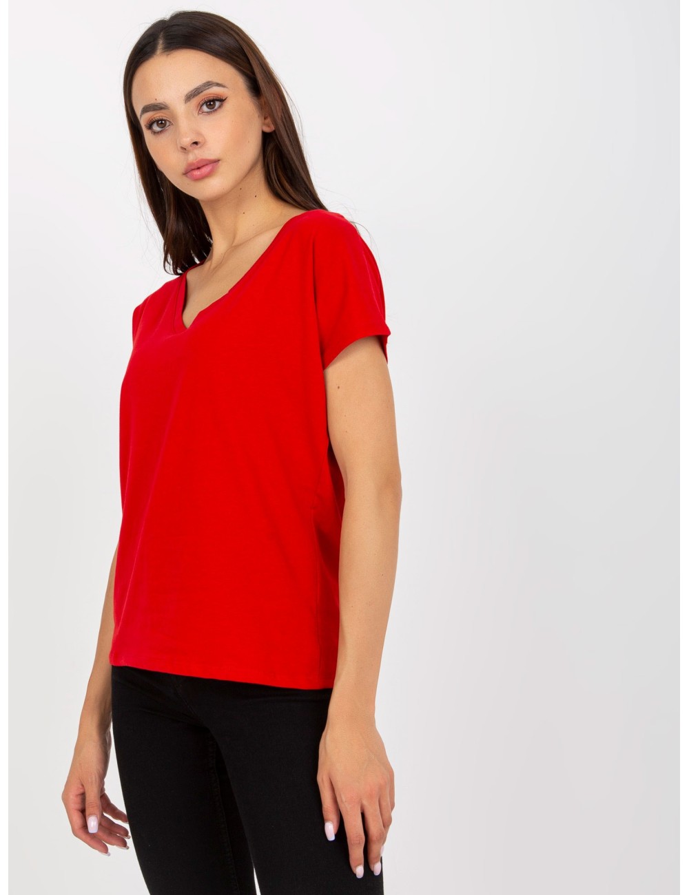 Damski t-shirt basic z bawełny