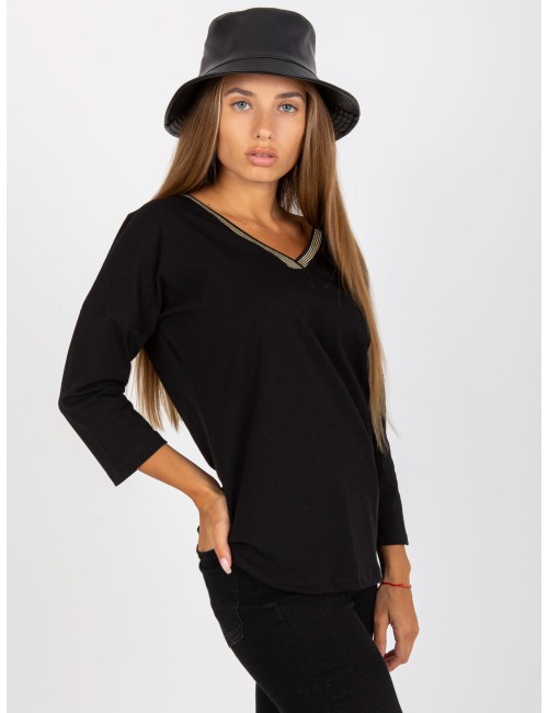Bluzka oversize z dekoltem V RUE PARIS