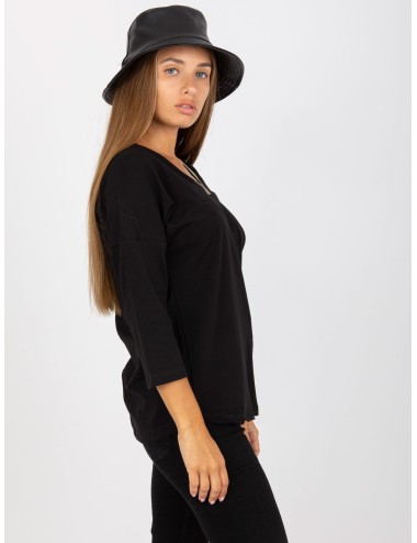 Bluzka oversize z dekoltem V RUE PARIS