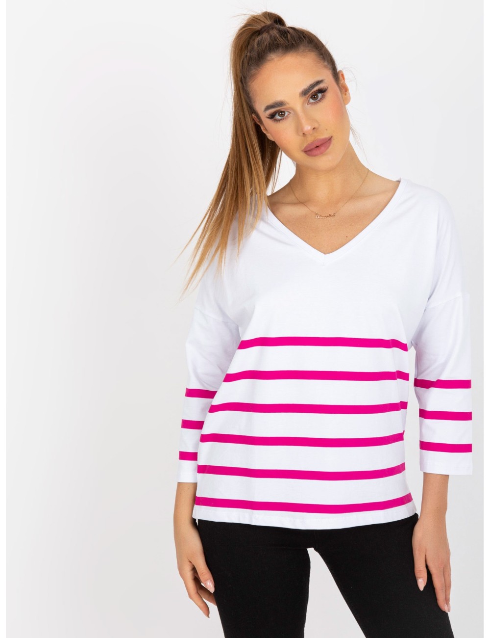 Bluzka basic w paski RUE PARIS