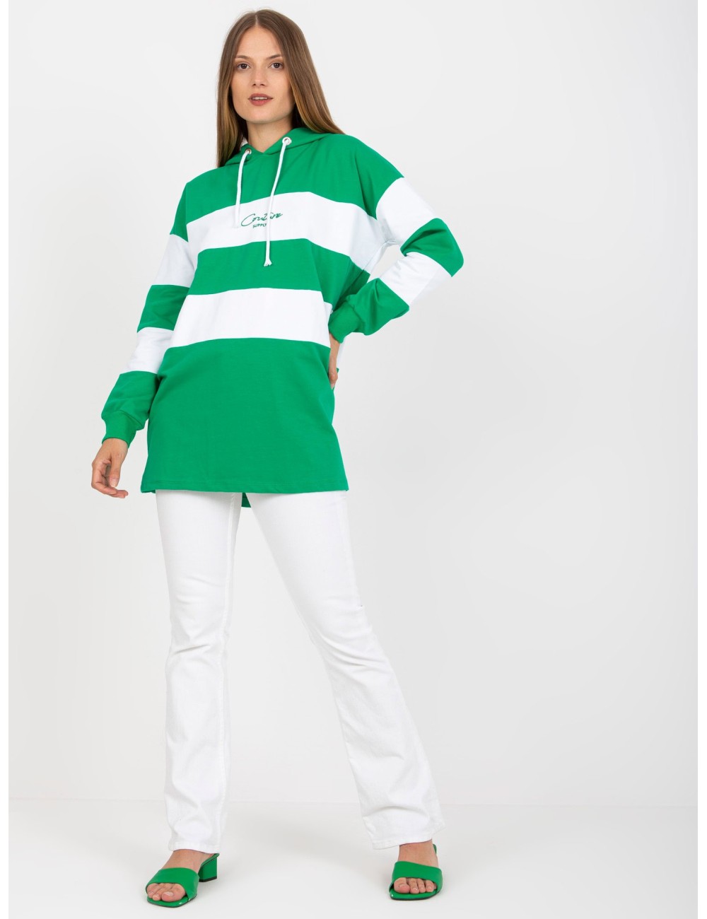Bluza z kapturem bawełniana RUE PARIS