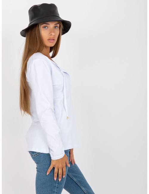 Bluzka basic z długim rękawem RUE PARIS