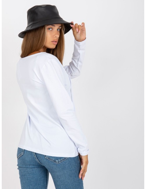 Bluzka basic z długim rękawem RUE PARIS