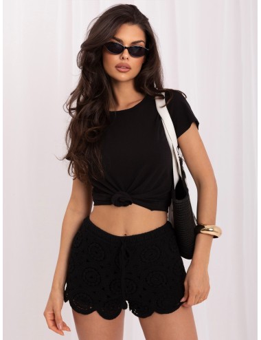 Gładki t-shirt basic z bawełny