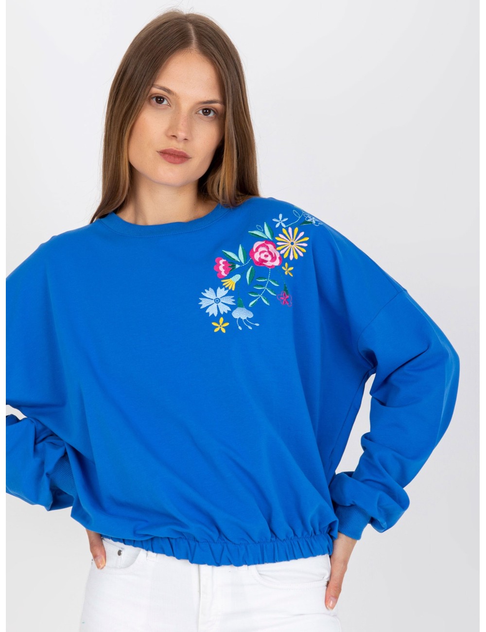 Bluza bez kaptura bawełniana RUE PARIS