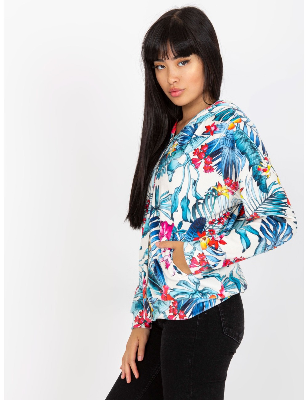 Rozpinana bluza z nadrukiem RUE PARIS